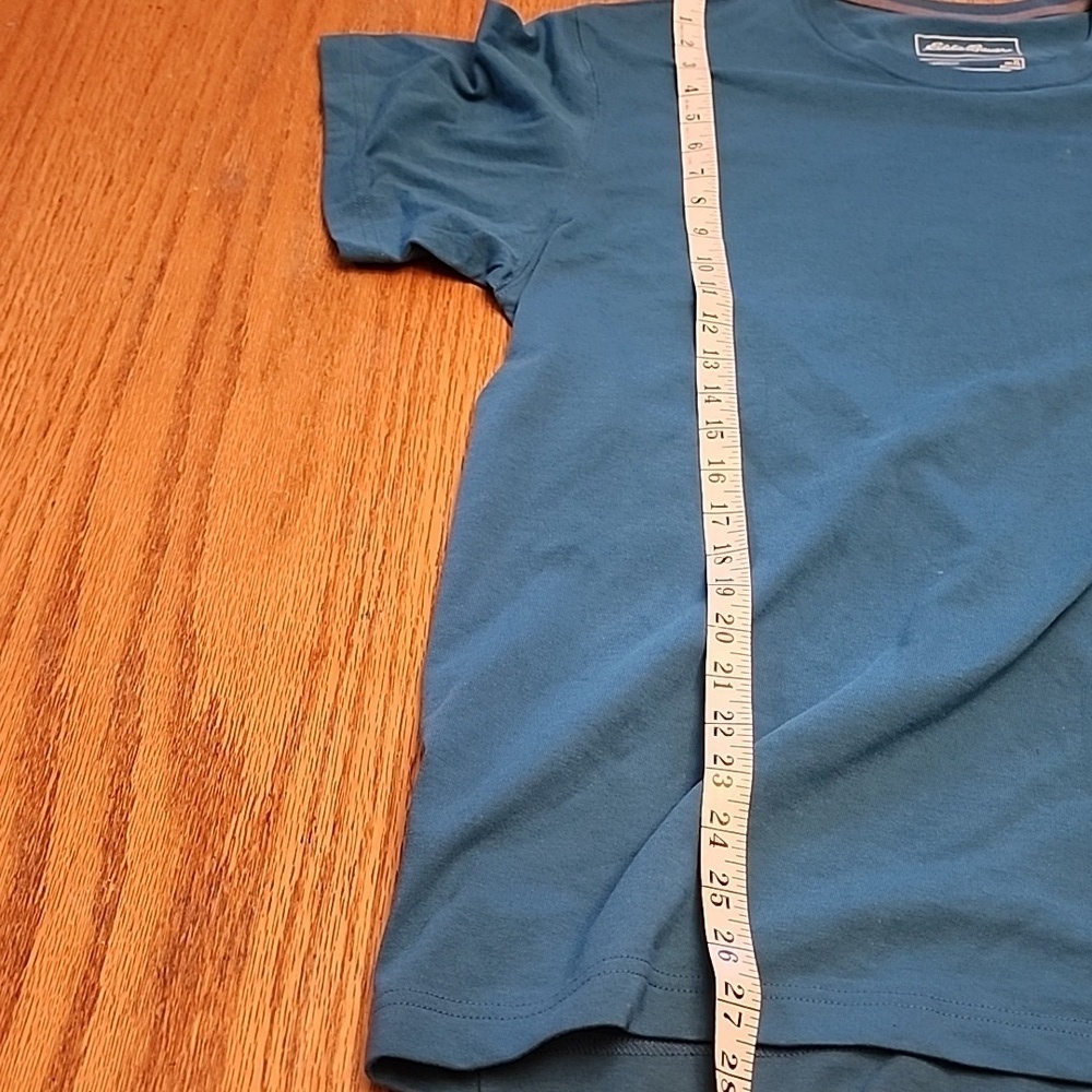NWT Eddie Bauer Blue Short Sleeve Tee Casual Fit - Picture 8 of 10